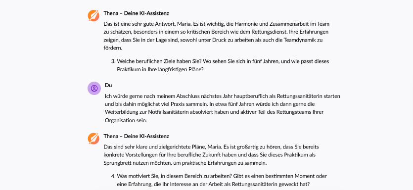 Bewerbungstraining mit KI