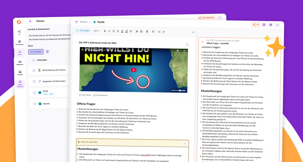 Unterrichtsmaterial mit KI erstellen: Die KI im Material-Editor ✨📝