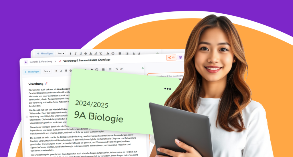 Biologie Lehrerin während der Vorbereitung ihres Unterrichts