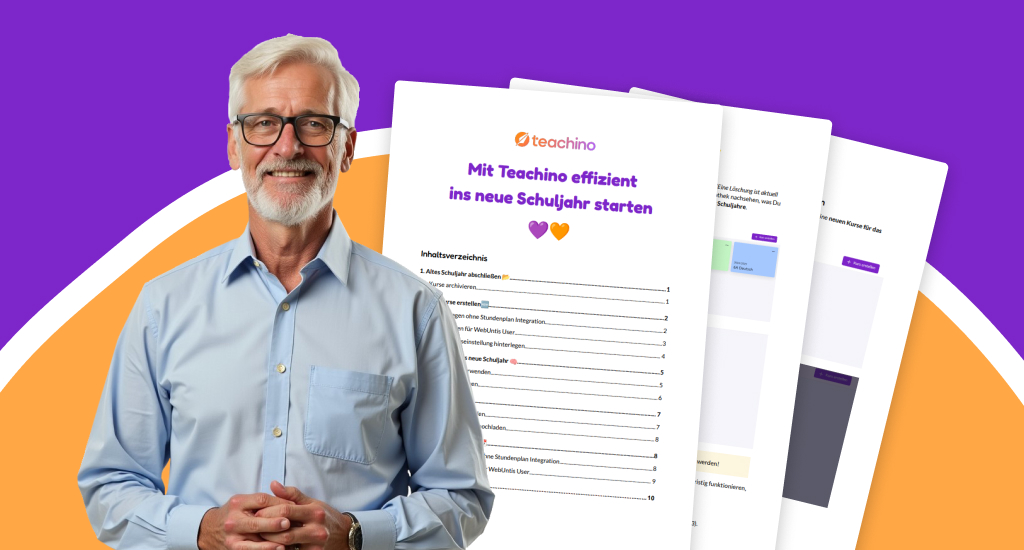 Mit Teachino effizient  ins neue Schuljahr starten 💜🧡