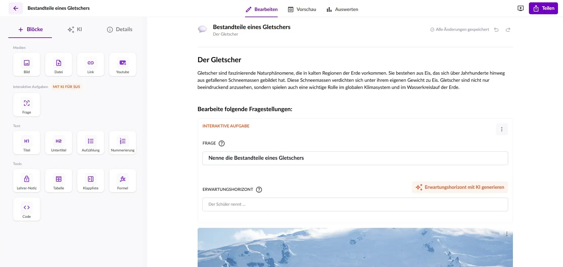 aufgeräumte Oberfläche