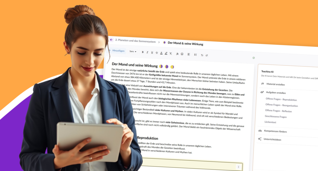 Lehrerin bei der Differenzierung