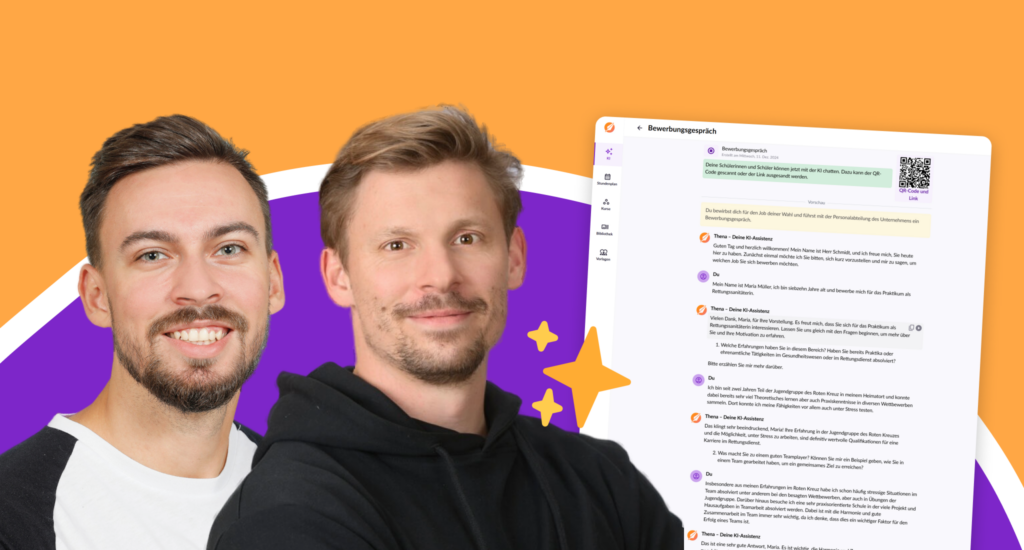 Daniel Payer und Ronals Worgatsch, Lehrkräfte aus Niederösterreich