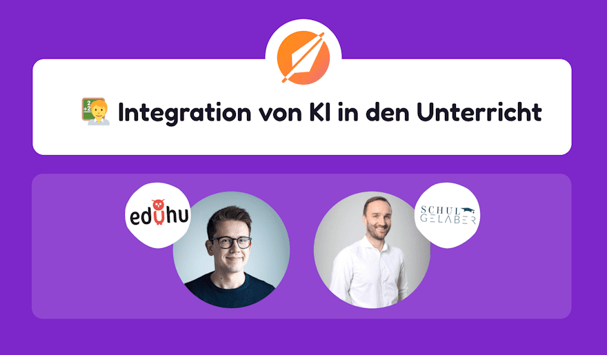 Steffen Brill von Eduhu und Christoph Krüger Schulleiter und Inhaber von Schulgelaber im Webinar