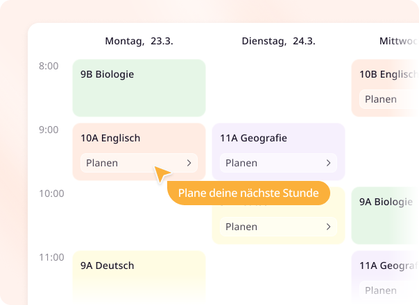 Unterricht organisieren