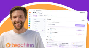 Steffan Raffeiner zeigt die neue Struktur in Teachino