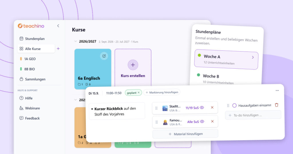 Organisieren und Planen (Sommer-Update 2026)